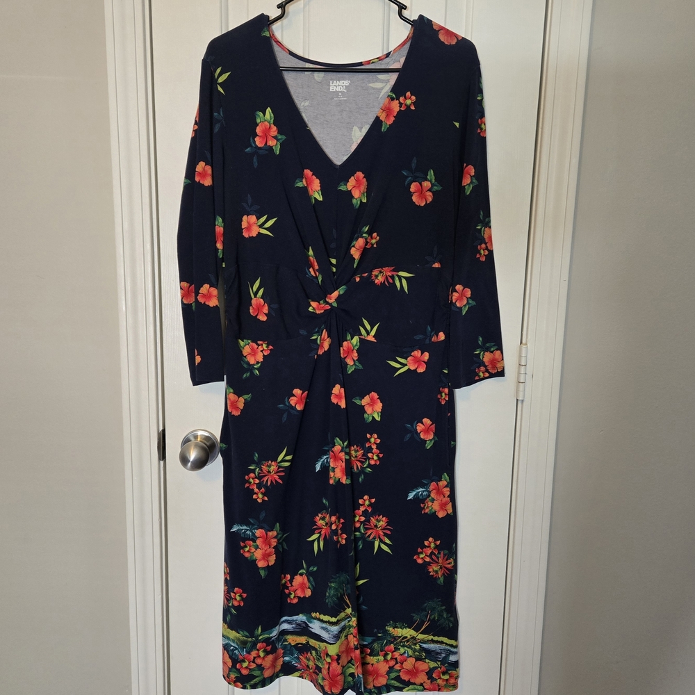 Floral Navy Dress